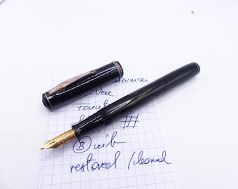 Black Waterman Ink-Vue Fountain Pen restored