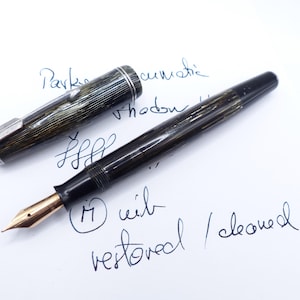 Gray Shadow Wave Parker Vacumatic Junior DJ Füllfederhalter restauriert