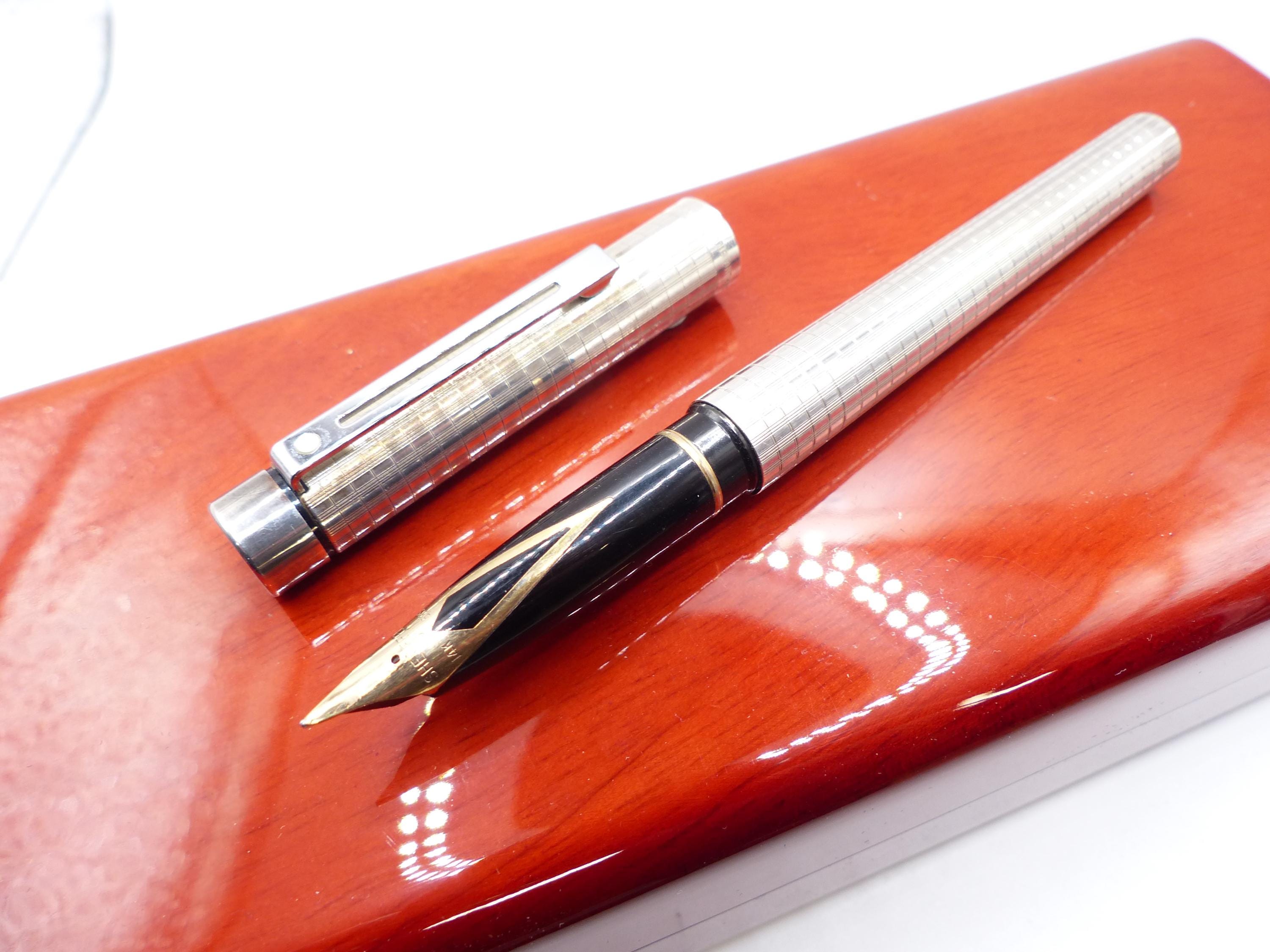 Mint Sterling Silver Sheaffer Targa 1004 Fountain Pen - Etsy