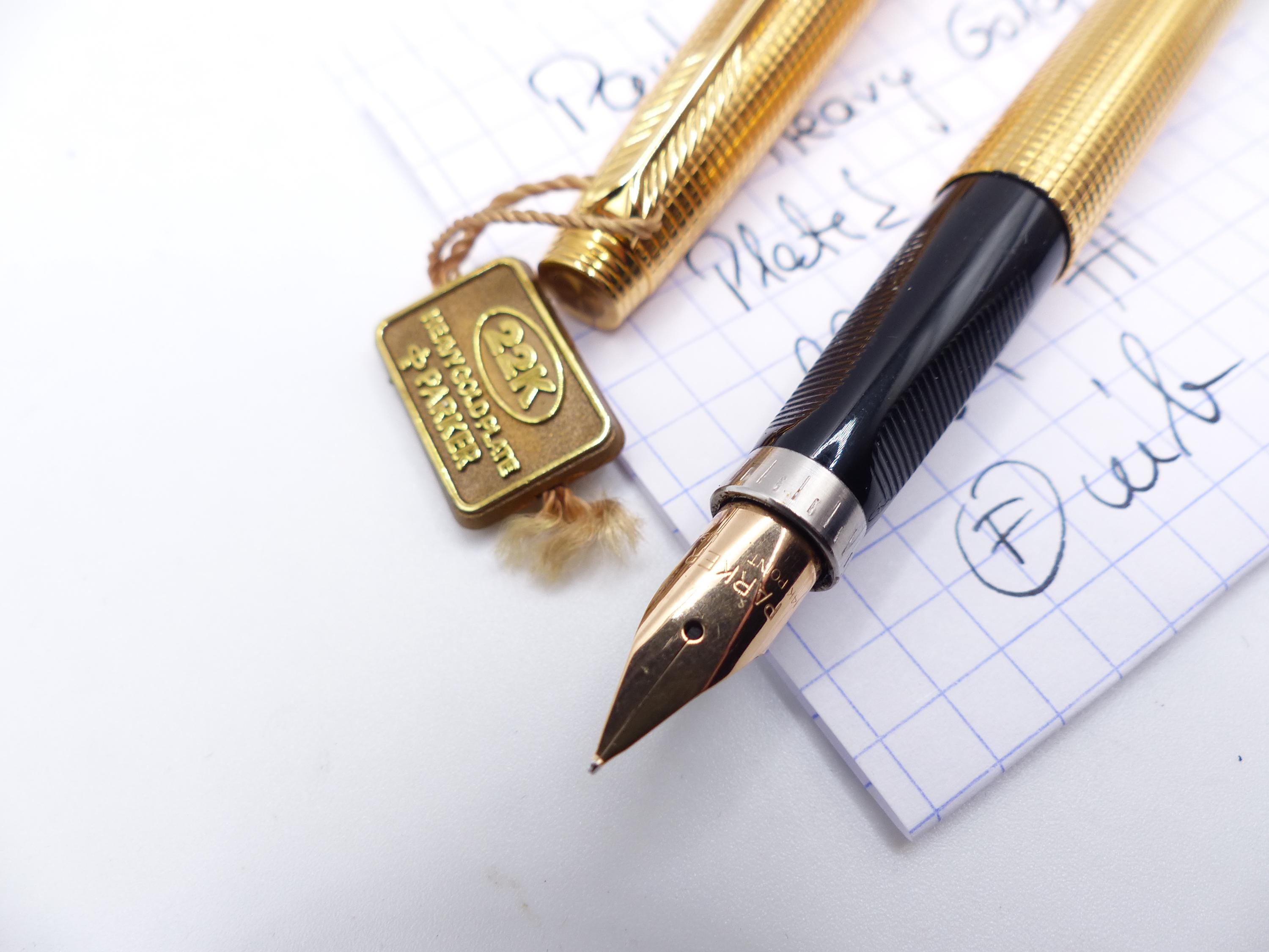 Parker 75 22k Gold Electroplated Fountain Pen - Etsy