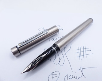 Sheaffer Targa Stainless Steel Fountain Pen