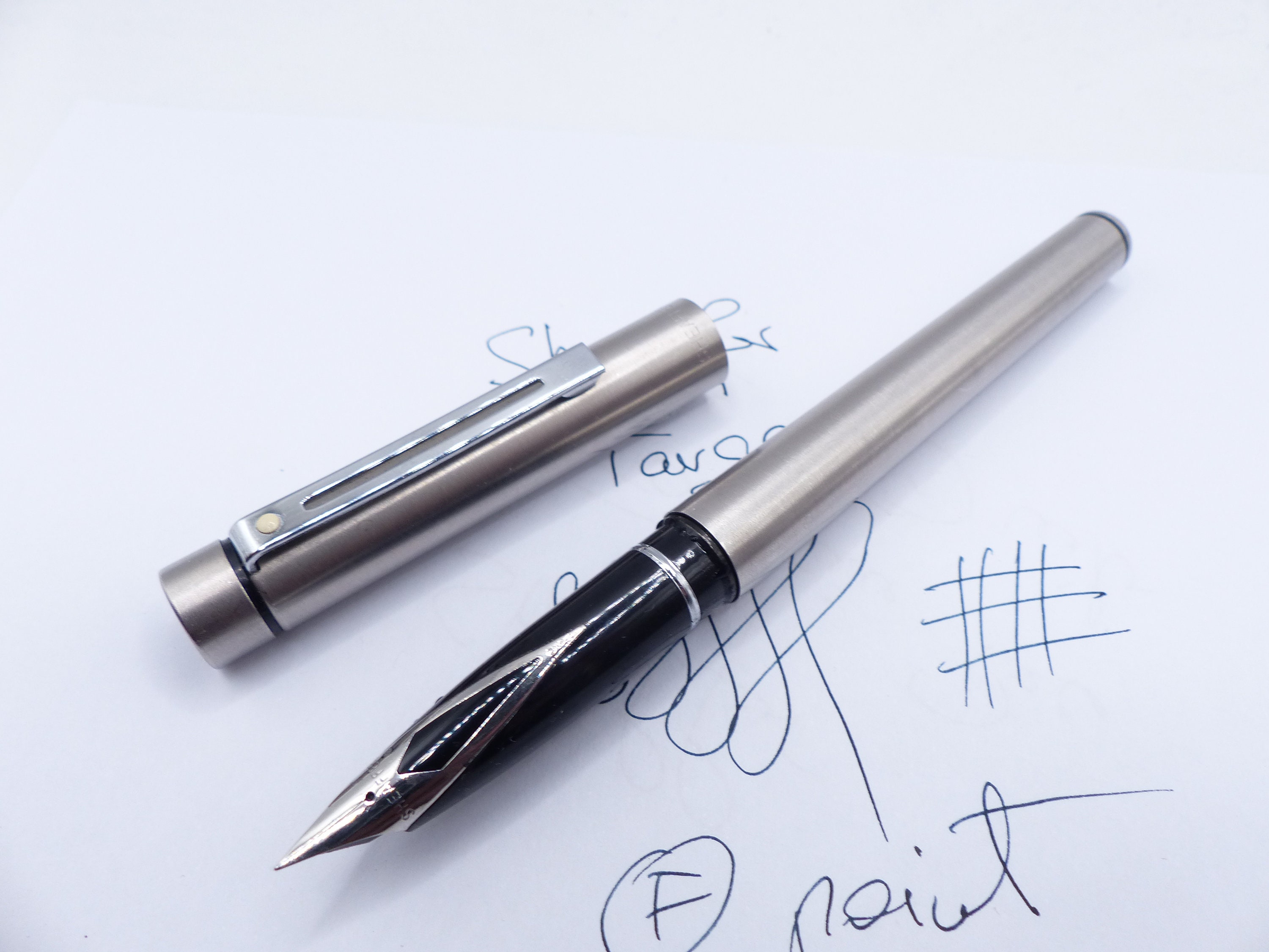Sheaffer Targa Stainless Steel Fountain Pen - Etsy