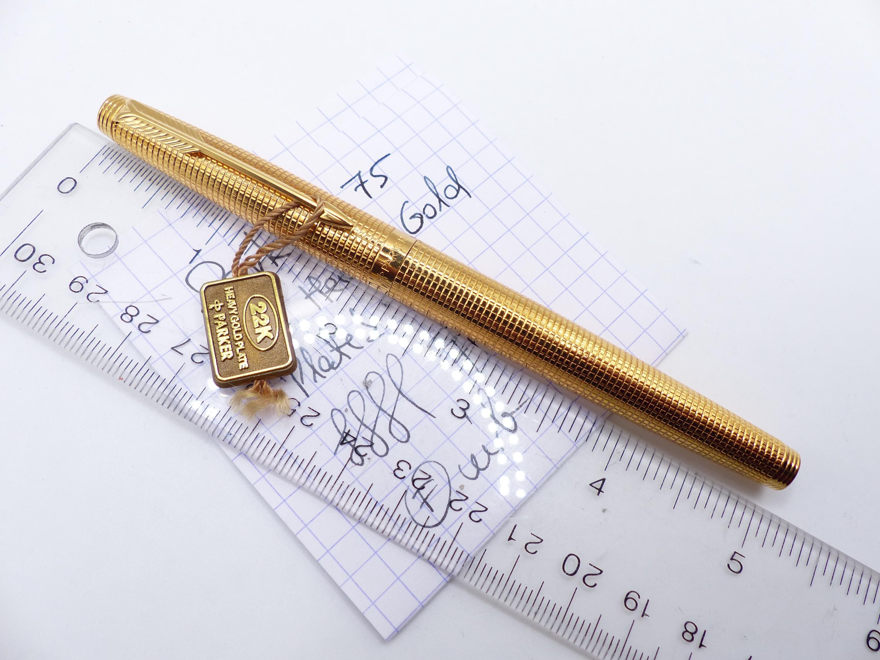 Parker 75 22k Gold Electroplated Fountain Pen - Etsy