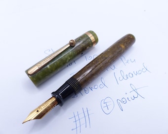 Jade Green Sheaffer Flat Top WD Fountain Pen restored
