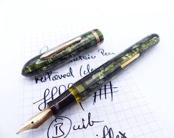 Green Conklin Fountain Pen - restored
