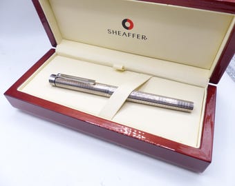 Mint Sterling Silver Sheaffer Targa 1004 Fountain Pen