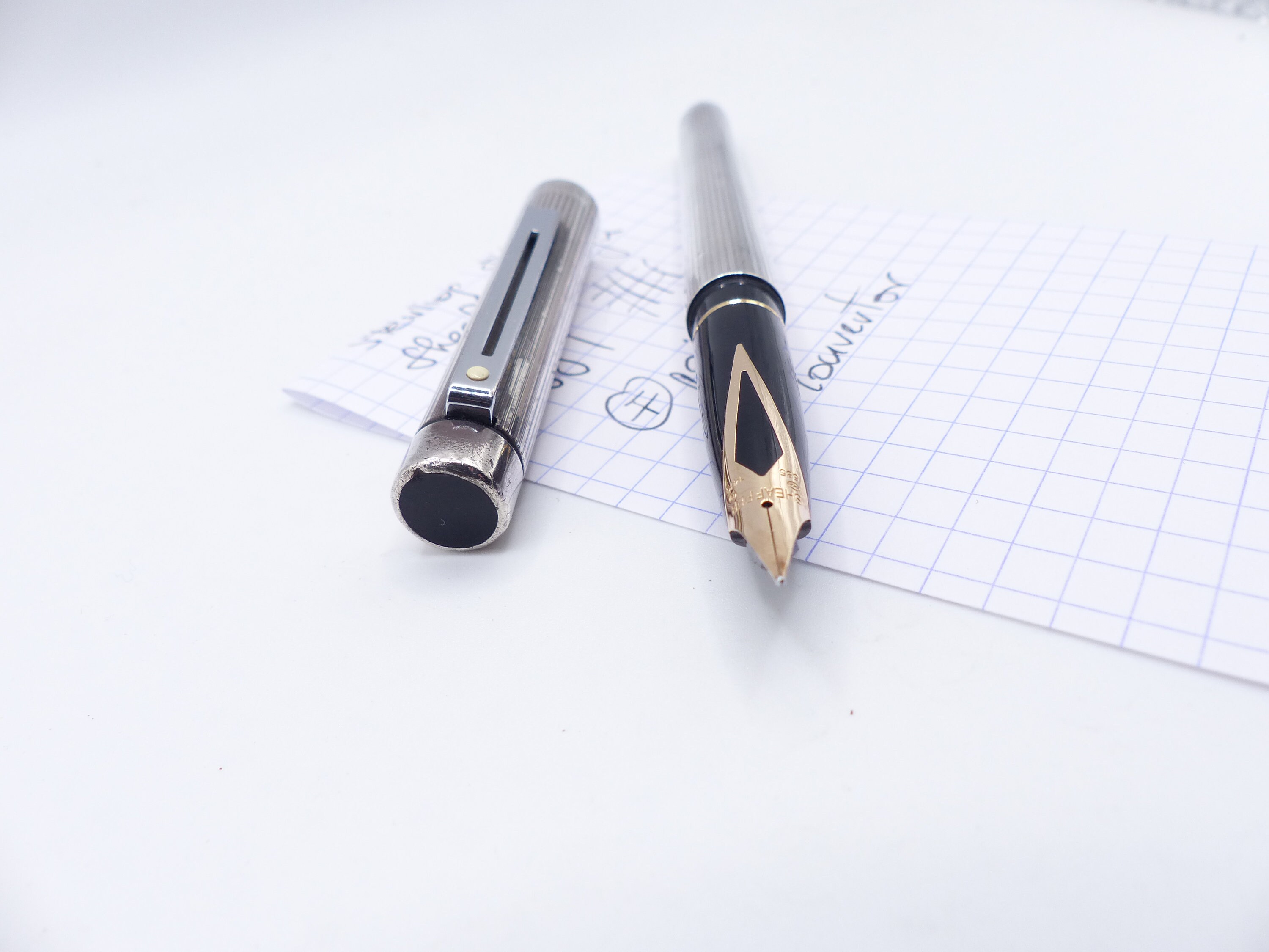 SHEAFFER 万年筆 タルガ 1004 STERLING SILVER Sterling Silver Sheaffer Targa 1004 Fountain Pen - Etsy