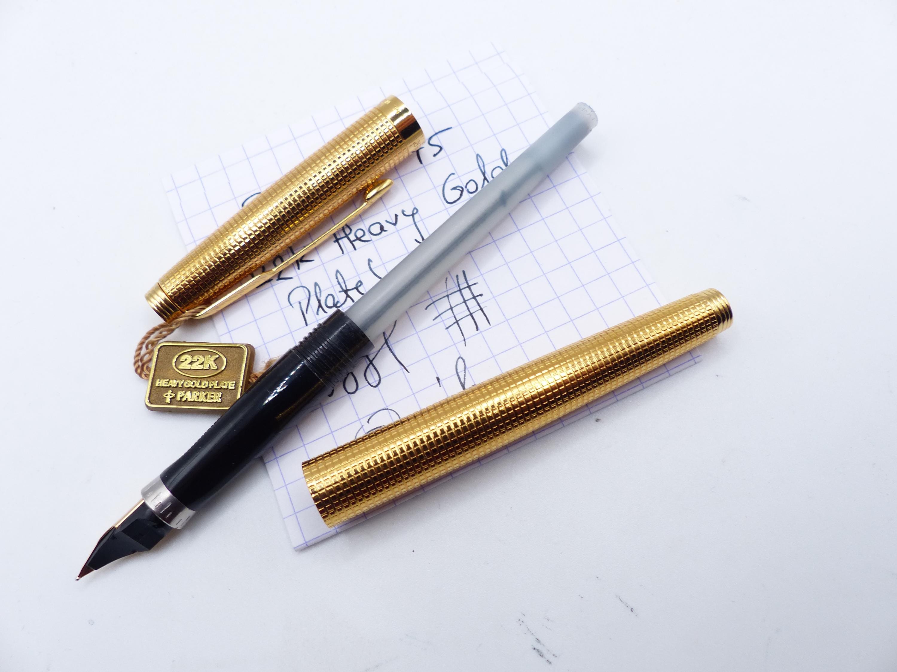 Parker 75 22k Gold Electroplated Fountain Pen - Etsy