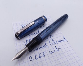 Blue Esterbrook LJ Fountain Pen restored