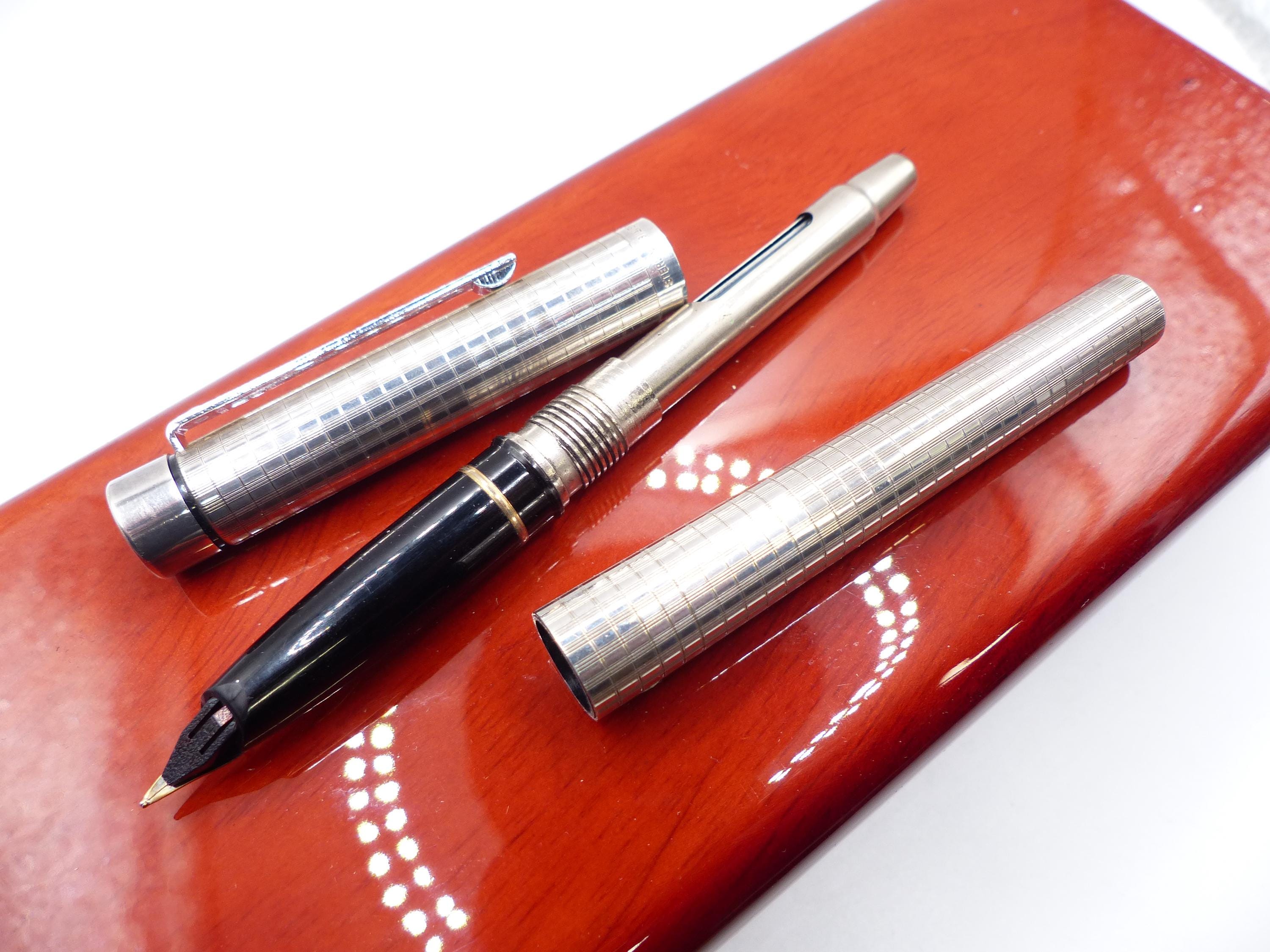 Mint Sterling Silver Sheaffer Targa 1004 Fountain Pen - Etsy