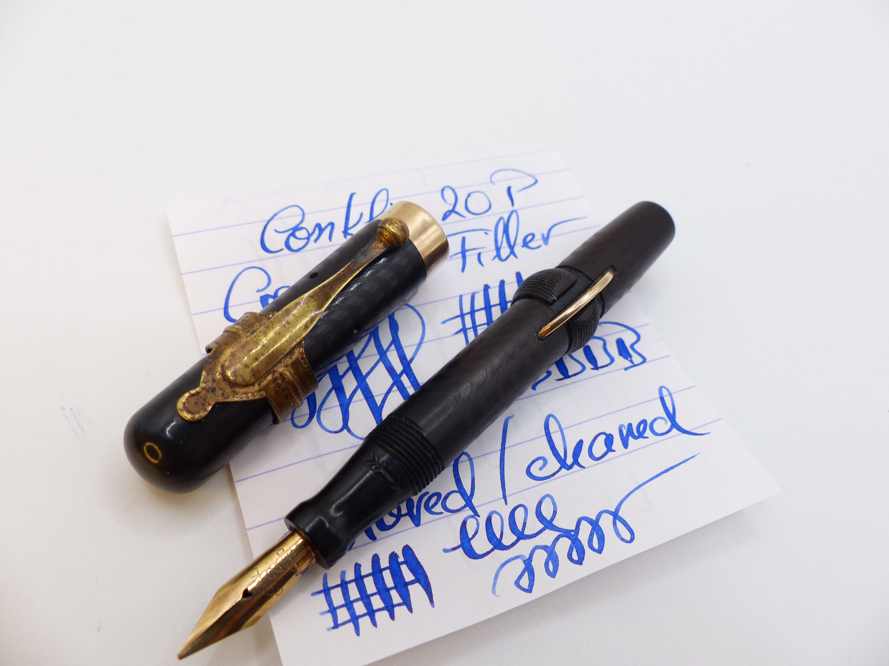 Penna stilografica PELIKAN © in oro 18k/750 2 nuove cartucce Bonus