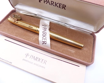 Parker 75 22k Gold Electroplated Fountain Pen