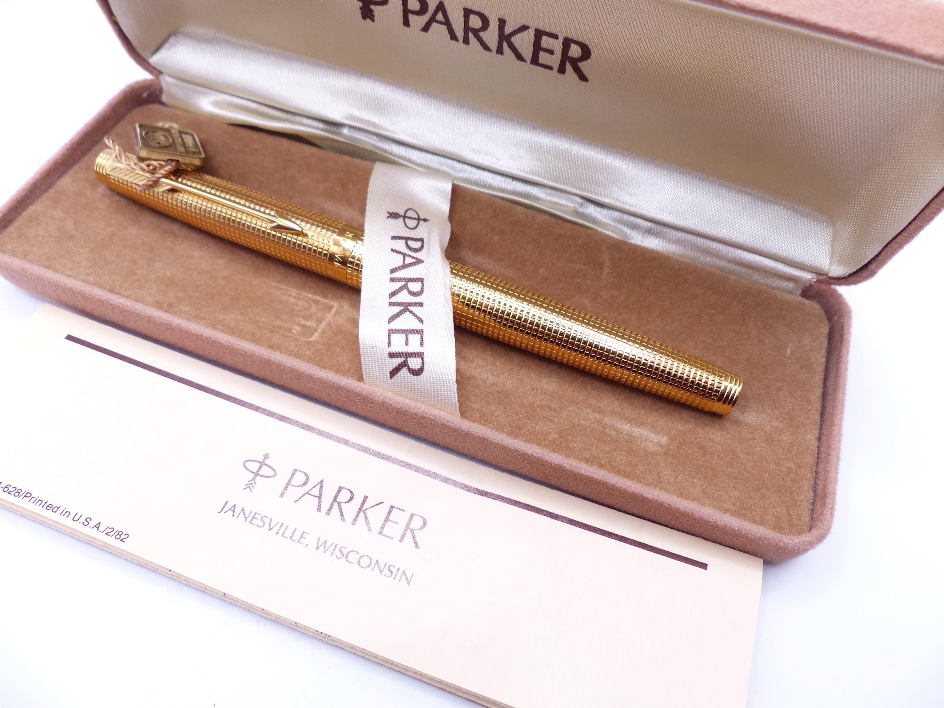Parker 75 22k Gold Electroplated Fountain Pen - Etsy