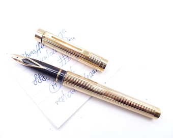Sheaffer Targa Gold Electroplated Fountain Pen restored