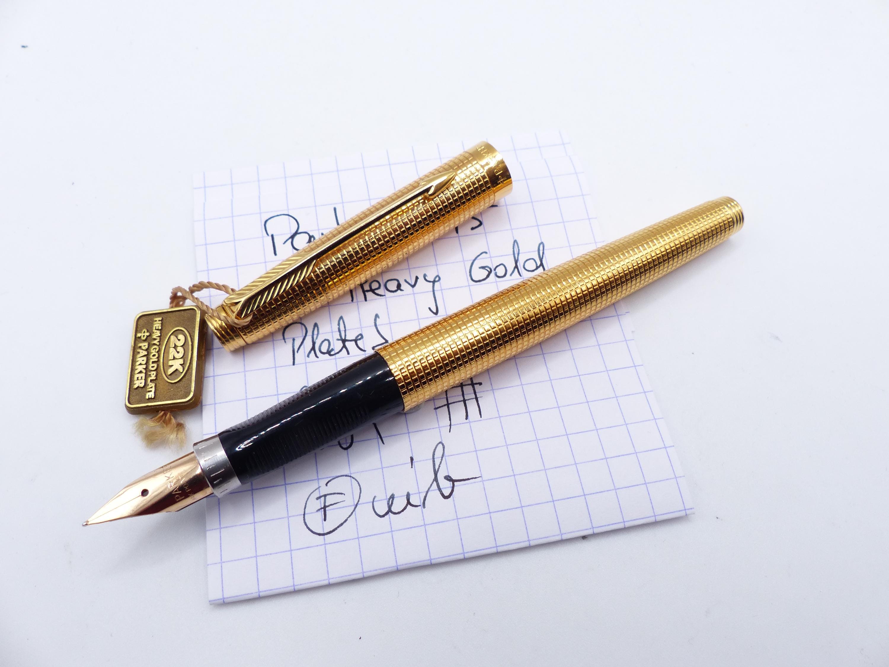 Parker 75 22k Gold Electroplated Fountain Pen - Etsy