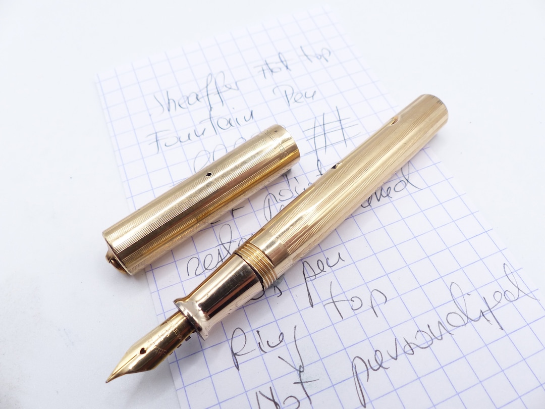 Gold Filled Sheaffer Ring Top Fountain Pen Restored Canada