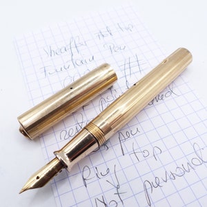 Gold Filled Sheaffer Ring top Fountain Pen restored