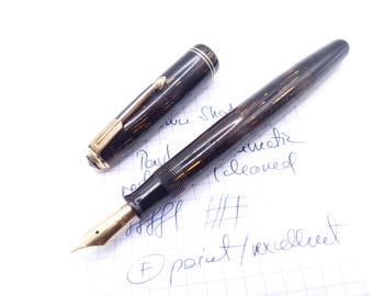 Brown Shadow Wave Parker Vacumatic Fountain Pen restored