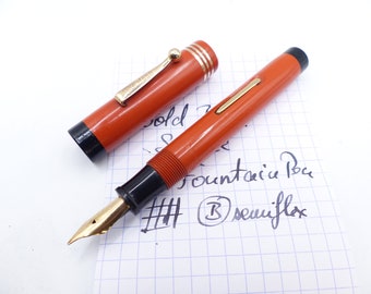 Red Gold Bond Stonite Fountain Pen restored