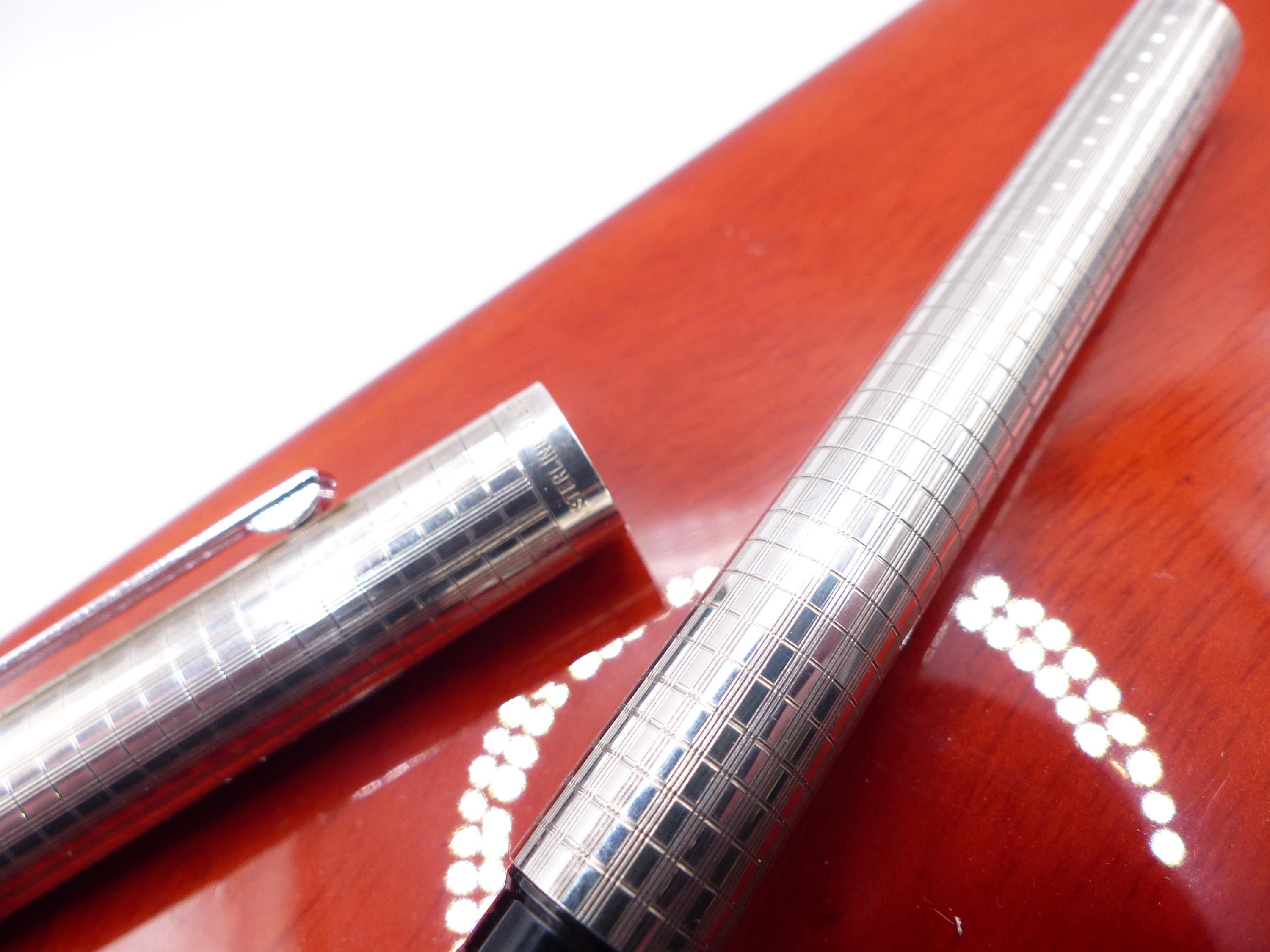 Mint Sterling Silver Sheaffer Targa 1004 Fountain Pen - Etsy