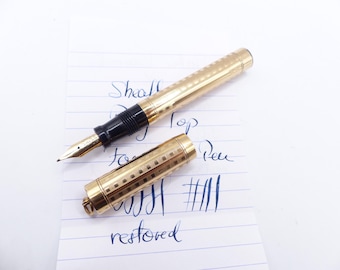 Gold Filled Ring Top Sheaffer Fountain Pen Flex Nib restored