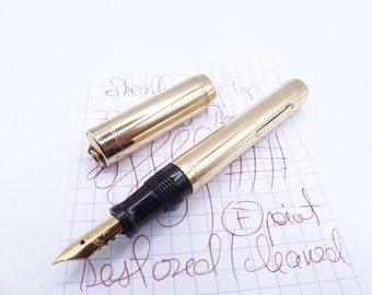 Sheaffer Smooth Gold Filled Overlay Ring top Fountain Pen restored