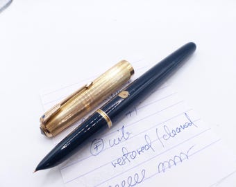 Cedar Blue Parker 51 Vacumatic SJ Fountain Pen restored
