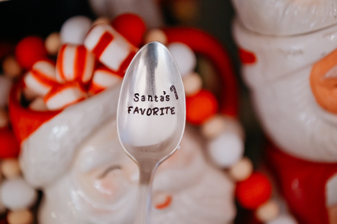 Santa Spoon Stamped Christmas Spoon Santa’s Favorite Stocking Stuffers Under 20 ...