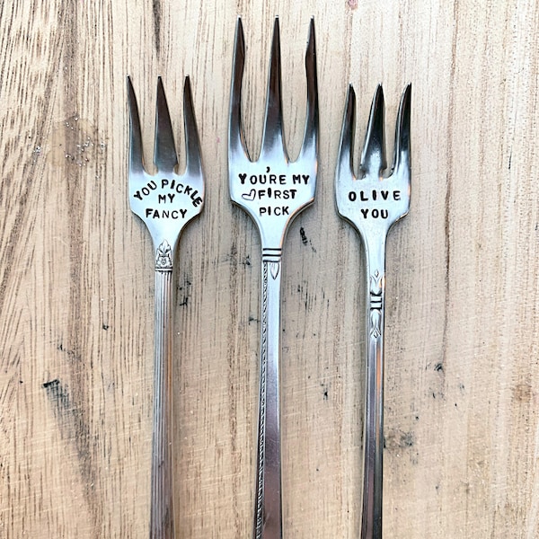 Pickle Forks Etsy