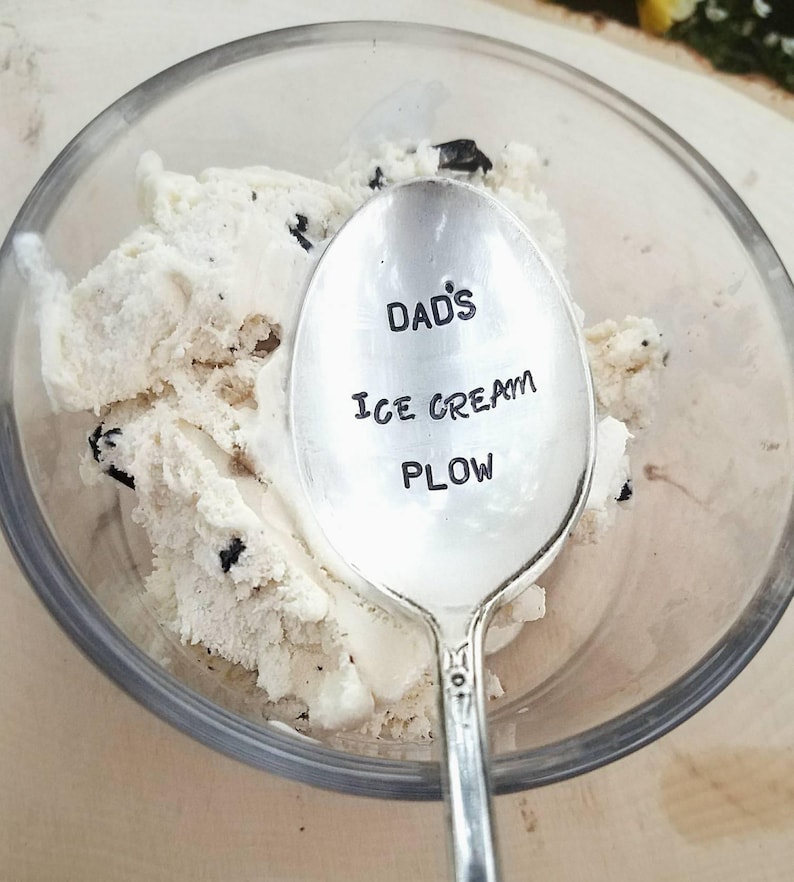Dads Ice Cream Plow Fathers Day Personalized for dad Best Etsy