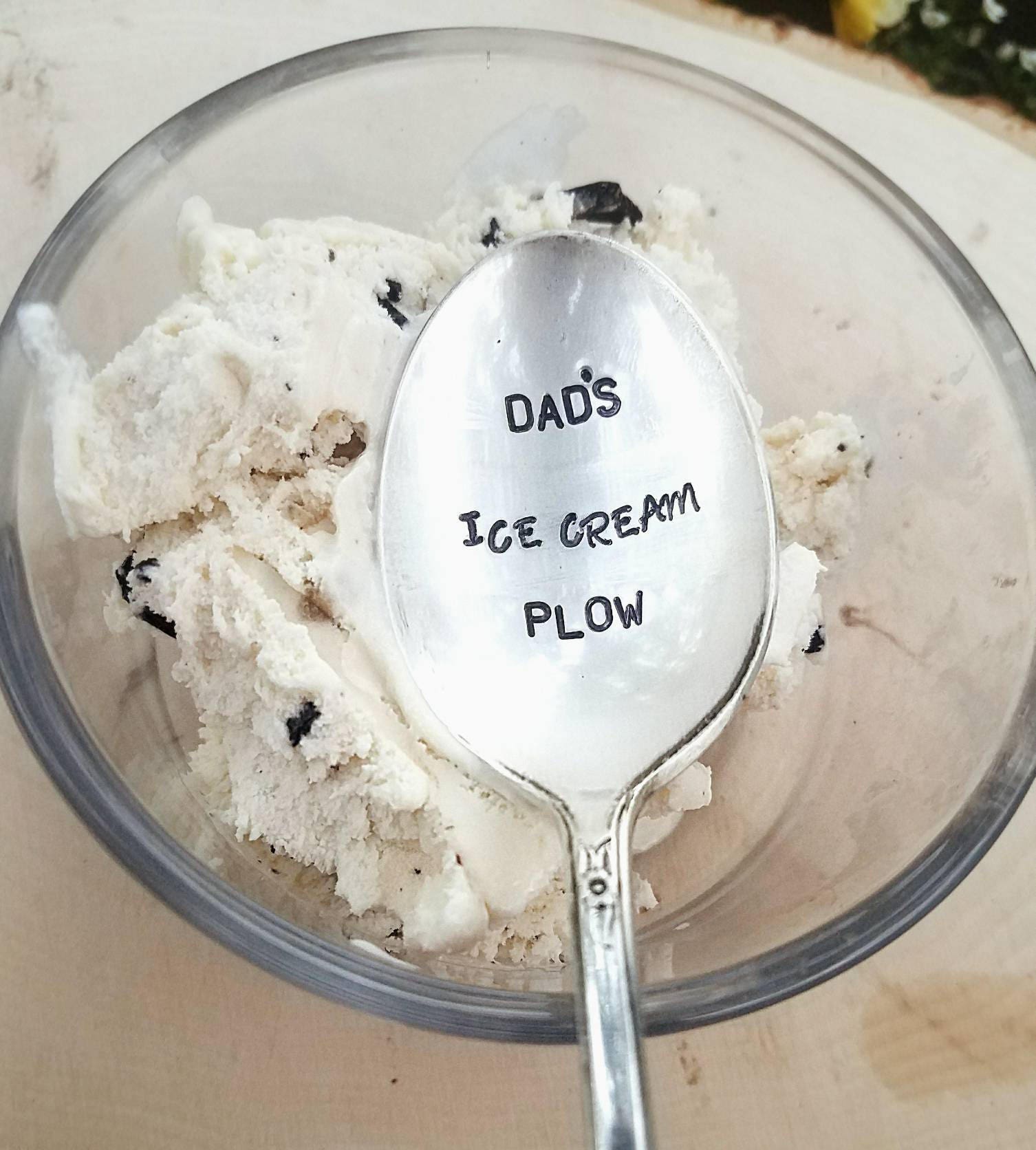 Dads Ice Cream Plow Fathers Day Personalized for Dad Best Etsy