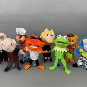 ZELDZAME Muppets Complete handpoppenset 8-delige pluchen poppen Cadeau verzamelset Kinderspeelgoed