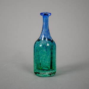 Kosta Boda Antikva series vase by Bertil Vallien - Green & Blue 48010 Artist Collection