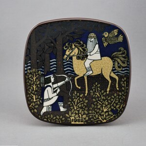 Kalevala – tablica z okazji 1982 r. Raija Uosikkinen dla Arabii Finlandii Vuosilautanen Arstallrik