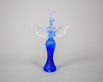 ZELDZAME Limited Edition Catwalk-figuur - Kjell Engman Angel voor Kosta Boda Swedish Art Glass, gesigneerd en genummerd