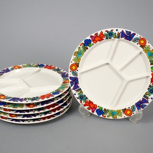 Villeroy & Boch Acapulco Fondue Tapas Sushi Plate - Vintage Christine Reuter 60's 70's Tableware Mid-Century Kitchenware Retro Dinnerware
