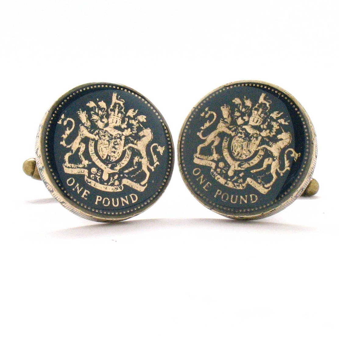 British Crest Cufflinks Cuff Links Coin Britain England UK Etsy