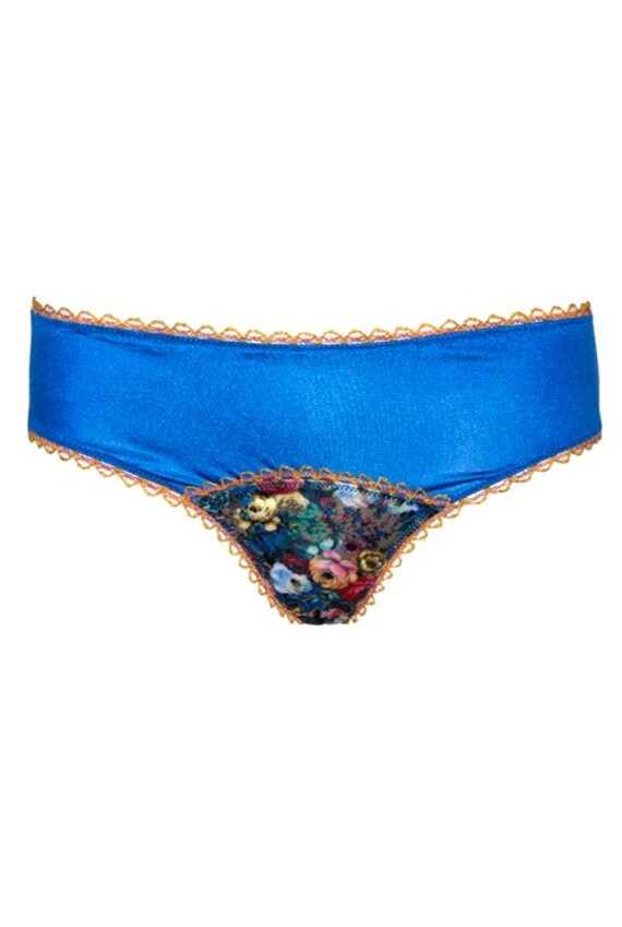 floral satin panties