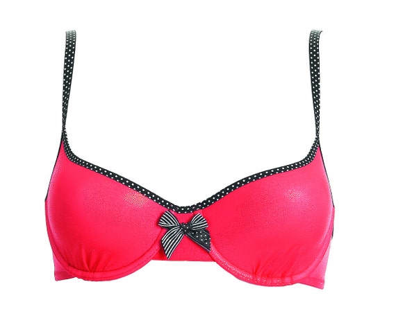 50 Sale Greta 1655 Retro Red Push Up Bra Christmas Etsy