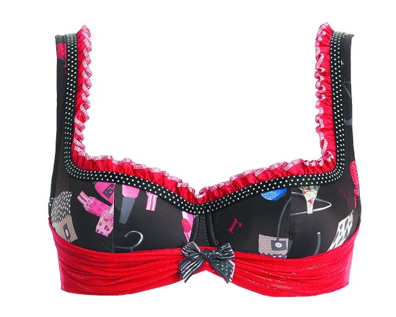 50 Sale Greta 1654 Retro Balconette Bra Big Cups Lingerie Etsy