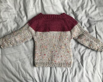 maroon baby sweater