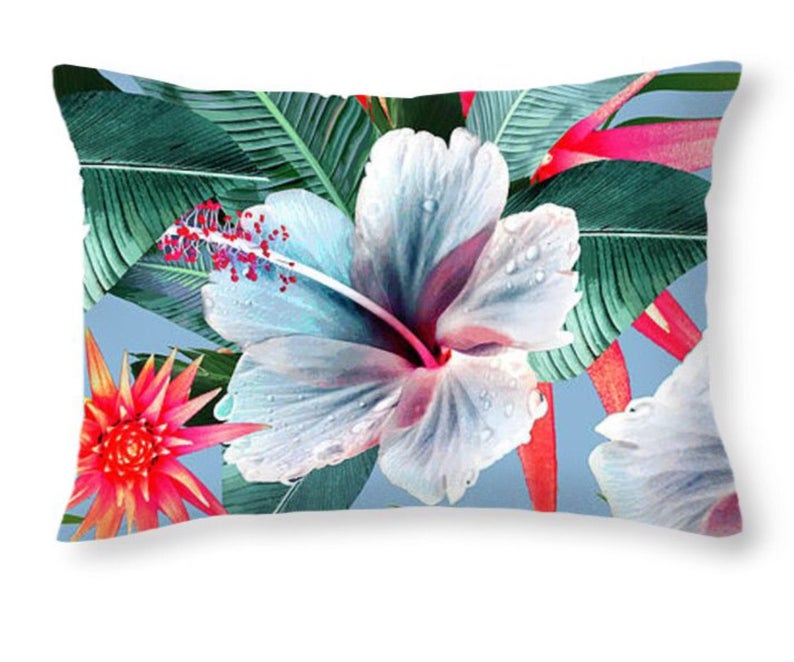 Vintage Hawaii Pillow Cushion Tropical Durable Fabric Throw Etsy