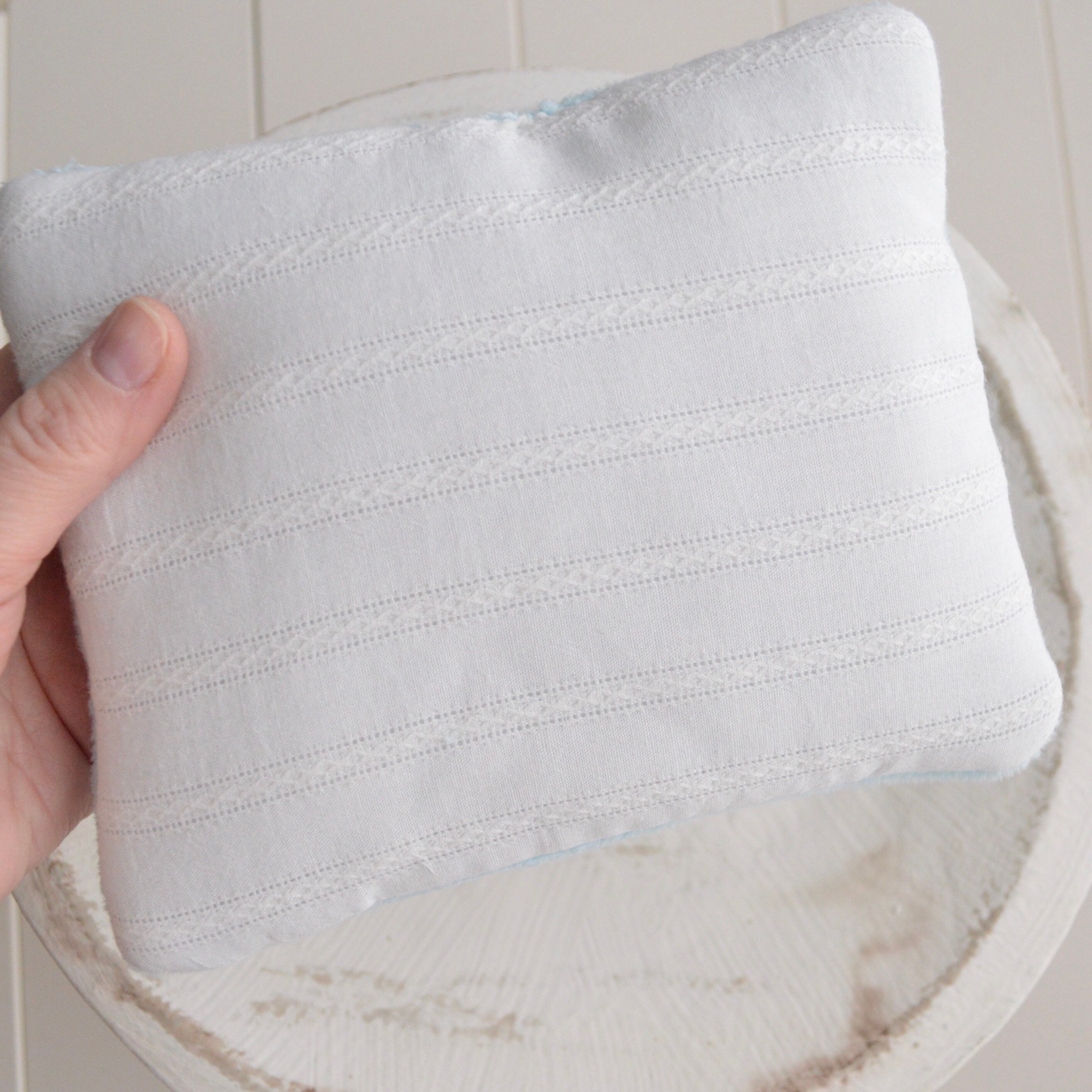 Blue and white newborn posing pillow. Baby newborn sewing Etsy