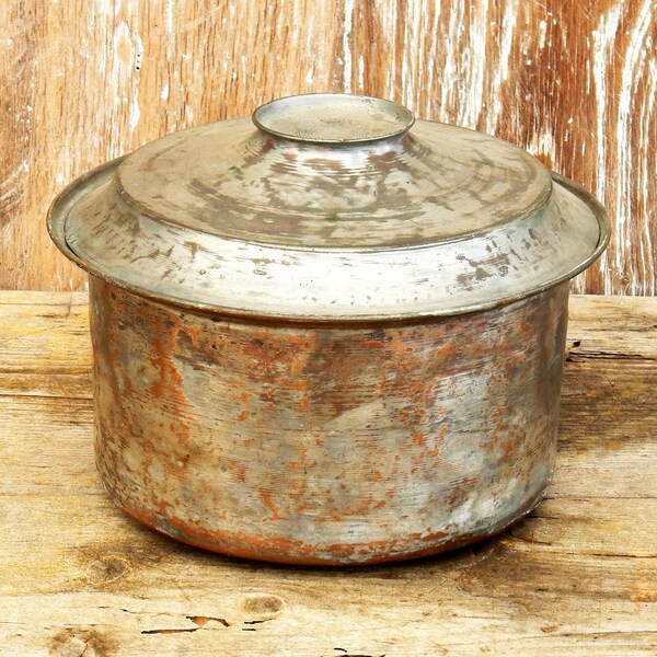 Antique Copper Pot Etsy