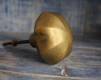 vintage brass door knob, antique architectural salvage door knob brass