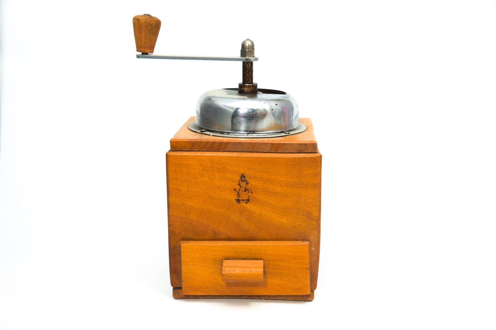 Vintage Wooden Coffee Grinder Wooden Coffee Mill Wooden Etsy