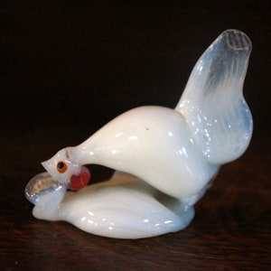 Vintage Murano Figurine, Vintage Animal Statue, Vintage Rooster Glass Figure