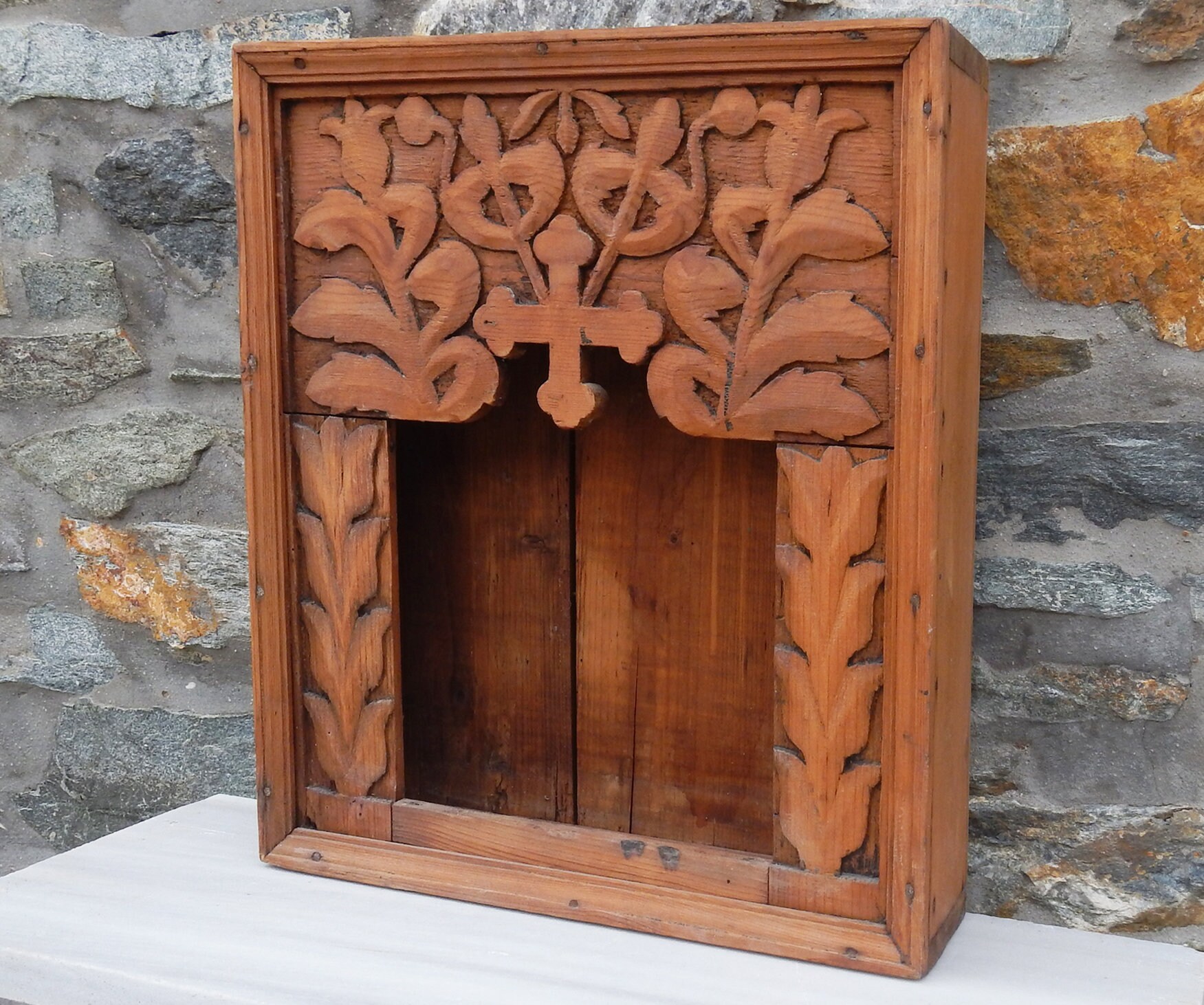 Wooden Greek Orthodox Iconostasis wooden wedding crown case