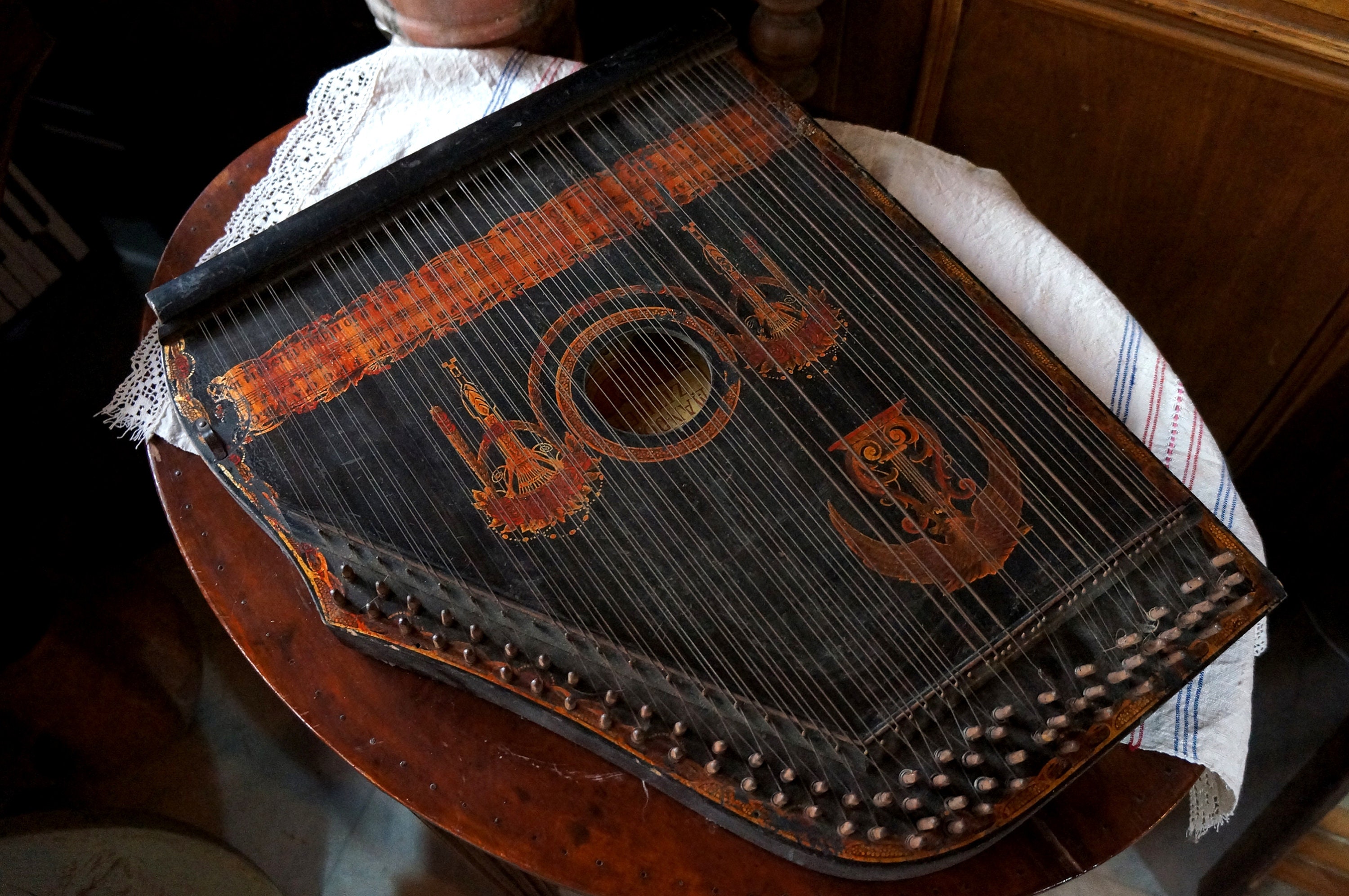 Antikes Konzert Mandoline Zither aus Sachsen Etsy