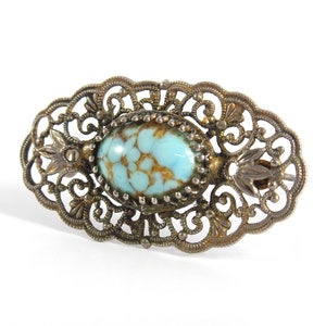 vintage brooch pin vintage special gift for her, vintage Brooch Pin jewelry, turquoise brooch pin